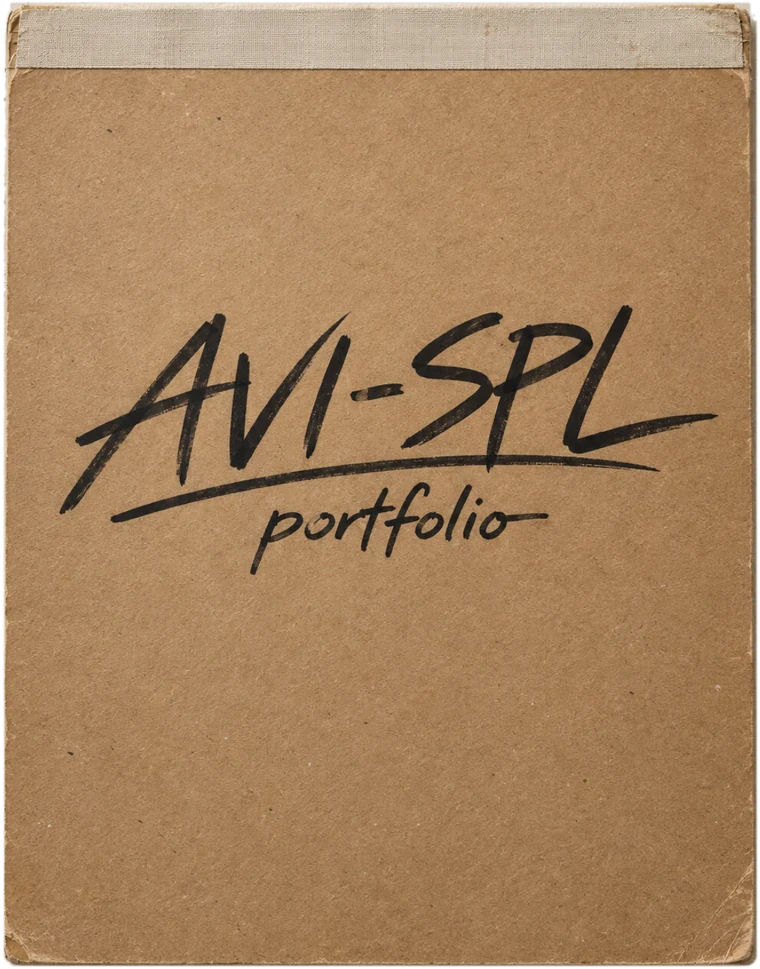 AVI-SPL portfolio, hand lettered