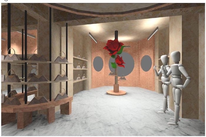XTG 3D study of a Coach store floor